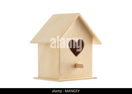 toy wooden house isolated on white background Stock Photo - Alamy