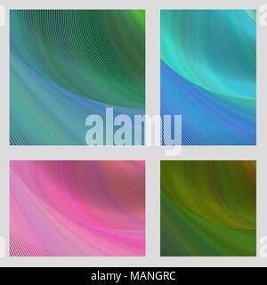 Psychedelic brochure background set Stock Vector