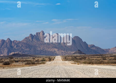 Spitzkoppe, view from the road D3716, Erongo Region, Damaraland, Namibia, Africa Stock Photo