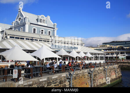 Belgian restaurant/bar, Den Anker, on the V&A Waterfront, in Cape Town, South Africa Stock Photo