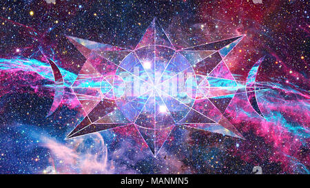 Abstract hipster geometric background. Elements of this image furnished by NASA. Stock Photo