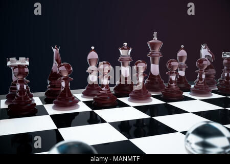 Premium Photo  Chess with smoke business idea concepts 3d background