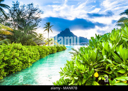 Bora Bora Island, French Polynesia. Stock Photo