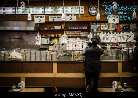 Katz Diner New York Interior restaurant Stock Photo - Alamy