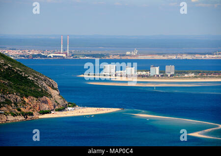 Tróia peninsula and Figueirinha beach. Setúbal, Portugal Stock Photo