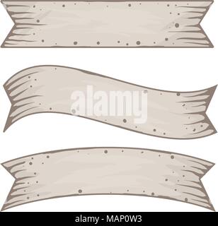 Set of old vintage ribbon banners Stock Vector
