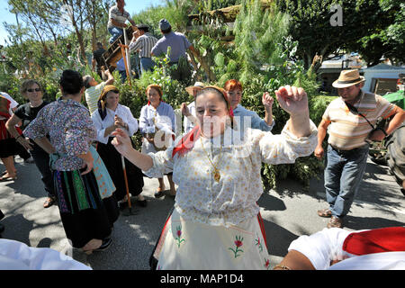 Our Lady of Agony Festivities, the biggest traditional festival in Portugal. Viana do Castelo. Stock Photo