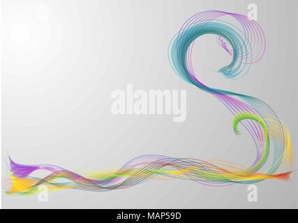 abstract background in colors of the rainbow on a gray Stock Vector