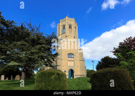 St Cyriac & St Julitta church, Swaffham village, Cambridgeshire; England, UK Stock Photo