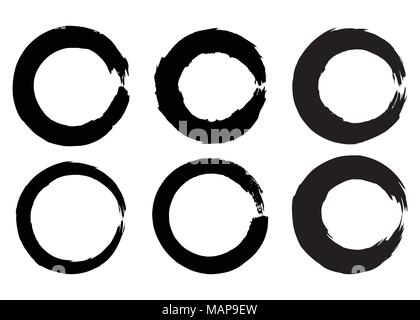Set of Hand Painted Brush Strokes. Watercolor Brush Strokes. Vector illustration. Stock Vector
