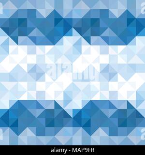 Abstract triangles pattern background. Water and Sky geometric background. Vector illustration. Stock Vector