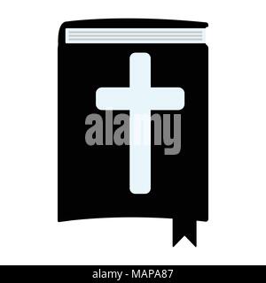 Holy Bible simple icon. Isolated vector illustration. Stock Vector