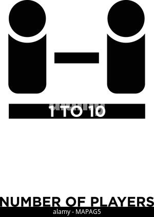 number of players icon isolated on white background for your web ...
