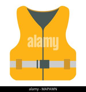 Life Jacket icon. Tourism equipment. River boat trip web elements. Vector illustration. Stock Vector