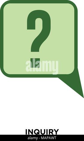 inquiry icon isolated on white background for your web, mobile and app ...