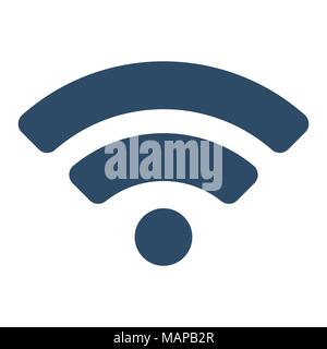 Wifi icon. Flat Vector illustration on white background. Stock Vector