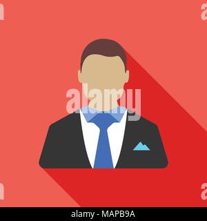 Businessman icon. Business concept for web and ui design. Flat Vector illustration. Stock Vector