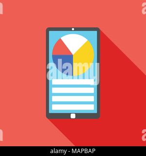 Mobile icon. Business concept for web and ui design. Flat Vector illustration. Stock Vector