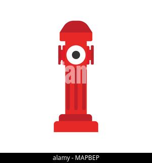 Hydrant icon. Elements of the fire departament equipment icons. Vector Illustration. Stock Vector