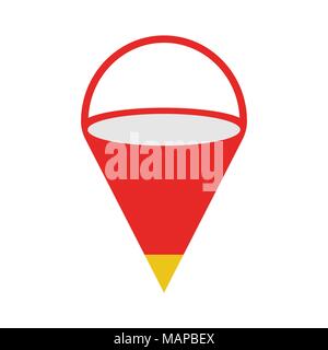 Fire-bucket icon. Elements of the fire departament equipment icons. Vector Illustration. Stock Vector