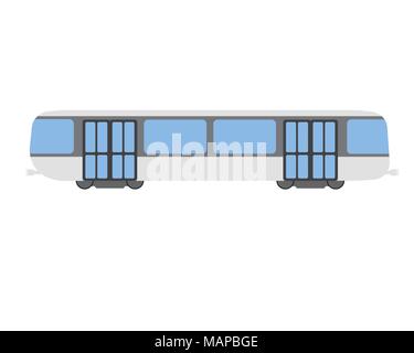Metro flat icon and logo. Cartoon Vector illustration. Stock Vector
