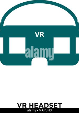 vr headset icon isolated on white background for your web, mobile and app design Stock Vector