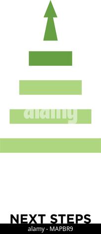 next steps icon isolated on white background for your web, mobile and ...
