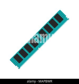 Cartoon Parts for Personal PC icon. RAM. Vector illustration. Stock Vector