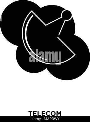 telecom icon isolated on white background for your web, mobile and app design Stock Vector