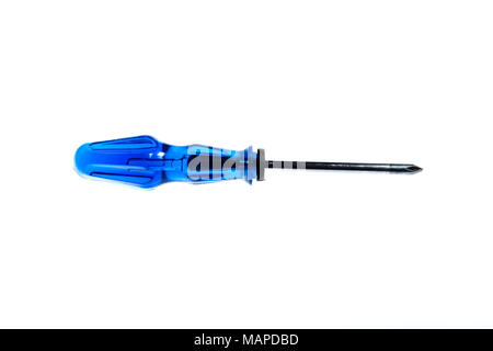 blue philips screwdriver isolated on white background Stock Photo
