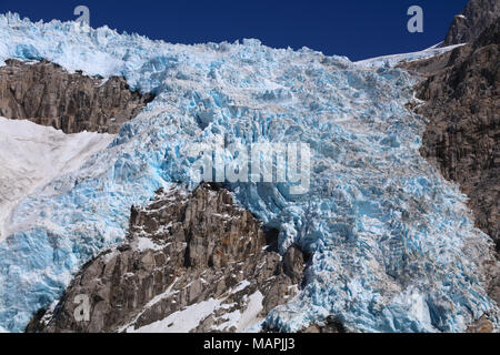 Alaska coastal glaciers and mountains in Kenai Fjords National Park Stock Photo