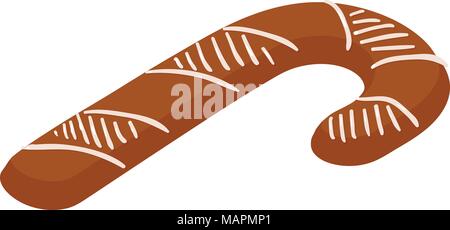 Stick gingerbread icon, isometric style Stock Vector