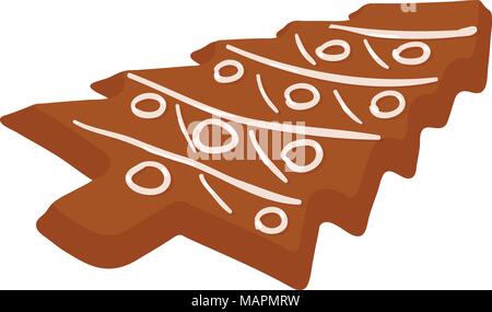 Gingerbread icon, isometric style Stock Vector