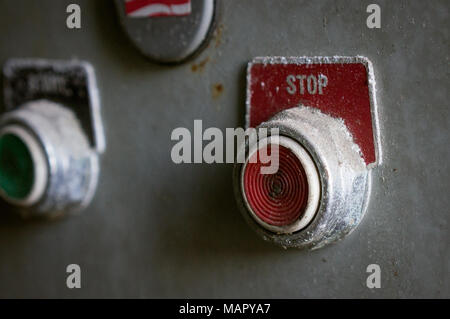 Industrial Start and Stop buttons Stock Photo