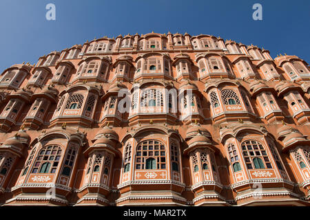 The Hawa Mahal (Palace of the Winds) in central Jaipur, Rajasthan, India, Asia