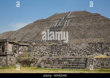 Pyramid of the Sun, Teotihuacan Archaeological Zone, UNESCO World Heritage Site, State of Mexico, Mexico, North America