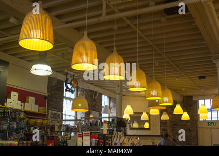 16 March 2018 The warm lit interior of the large restaurant mainly used by tourists to the village of Blarney in County Cork Ireland Stock Photo