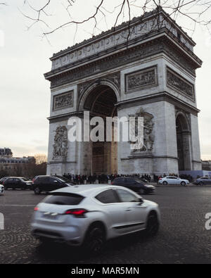 PARIS, FRANCE - MAR 24,2018: Arc de Triomphe, Paris. Stock Photo