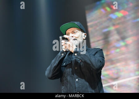 Max Pezzali, former singer of the 883 group, performing live on stage at  PalaPartenope in Napoli (Photo by Paola Visone/Pacific Press Stock Photo -  Alamy