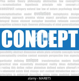 concept word, vector background Stock Vector