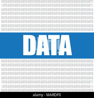 data word, vector background Stock Vector