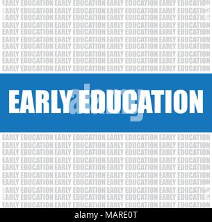 early education word, vector background Stock Vector