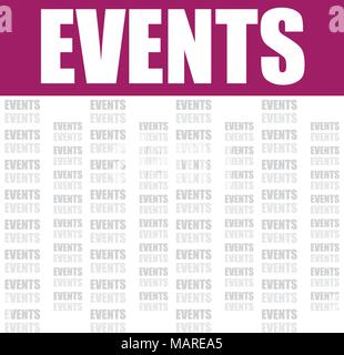 events word, vector background Stock Vector