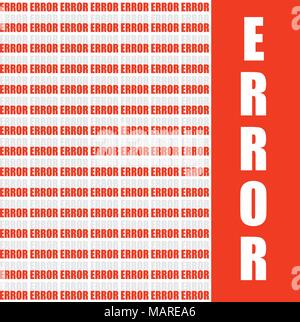 error word, vector background Stock Vector