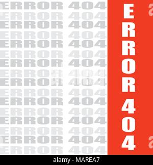 Error 404 word, vector background Stock Vector