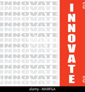 innovate word, vector background Stock Vector