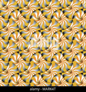 Vector illustration of seamless design of shining grey and golden strawberry shapes  for printing Stock Vector