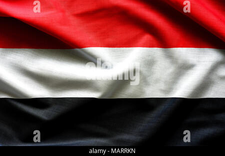Yemen Waving Flag Stock Photo