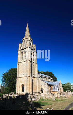 Summer view of St Peter and St Paul Church, Exton village, Rutland County, England, UK Stock Photo