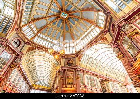 Leadenhall Market, City of London, UK Stock Photo